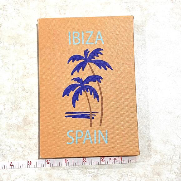 Pack of 2 Small Wall Art Prints Decor Room Posters UNFRAMED Orange and Blue Set - Picture 3 of 8